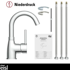 WT-ND-Armatur Futura chrom Cold-StartC-Auslauf schwenkbar ohne Ablaufgarnitur ^ Eisl Outlet