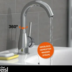 WT-ND-Armatur Futura chrom Cold-StartC-Auslauf schwenkbar ohne Ablaufgarnitur ^ Eisl Outlet