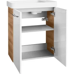 WT-Unterschrank GWC 52x61x27,5 AsEi/wei.Milano 2 Tueren, 1 Einlegeboden ^ Fackelmann Discount