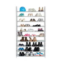 XXXL Schuhregal mit 10 Ablageböden variabel steckfertig ^ Best