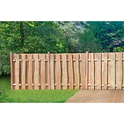 Zaun Juetland 180x180 cm LaercheBretter saegerau mit Baumkante ca. 20 mm ^ TETZNER & JENTZSCH Discount