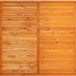Zaun Kuopio Grundelement 180x180 cmDou kirschb. ^ Discount