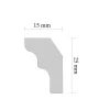 Zierprofil A 25 weiß 1 m ^ Outlet