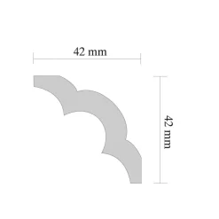 Zierprofil Emma 2 x 2 m weiß ^ Best